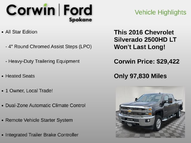 Used 2016 Chevrolet Silverado 2500 LT w/ All Star Edition AWD/4WD image 12