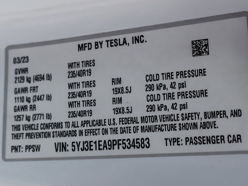 Used 2023 Tesla Model 3 Standard Range RWD image 51