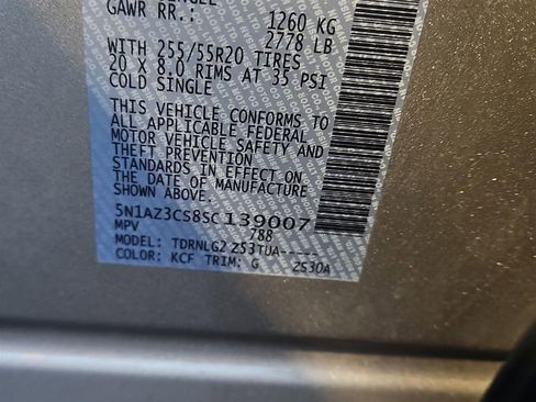 Certified 2025 Nissan Murano SL w/ Cargo Package image 8