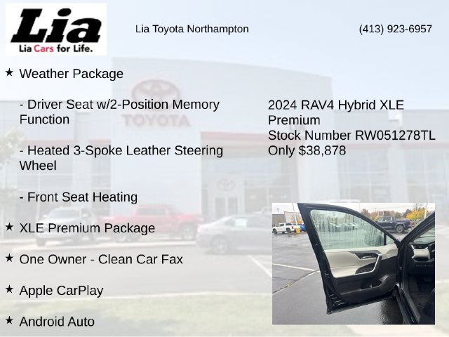 Used 2024 Toyota RAV4 XLE Premium w/ Weather Package AWD/4WD image 7
