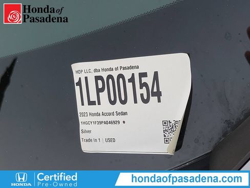 Certified 2023 Honda Accord EX image 33