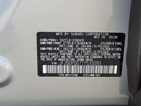 New 2026 Subaru Outback Limited AWD/4WD image 10