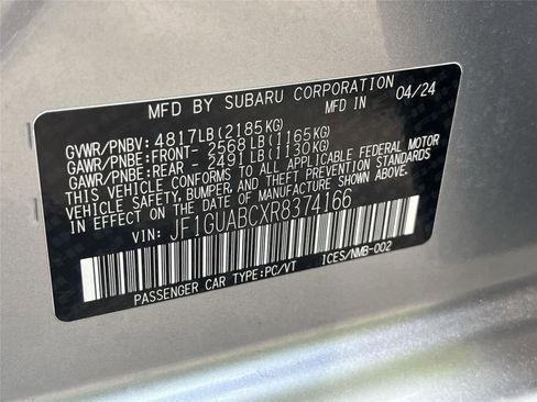 Certified 2024 Subaru Impreza 2.0i AWD/4WD image 30