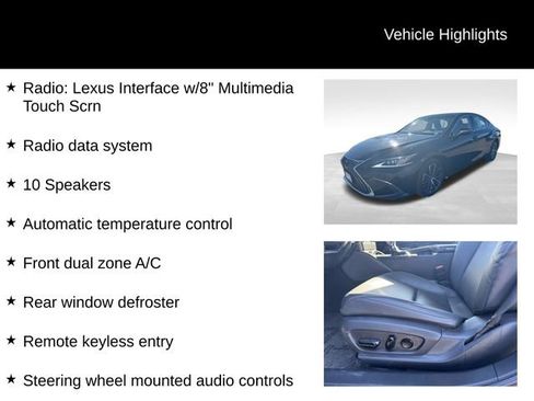 Used 2023 Lexus ES 350 w/ Premium Package image 7
