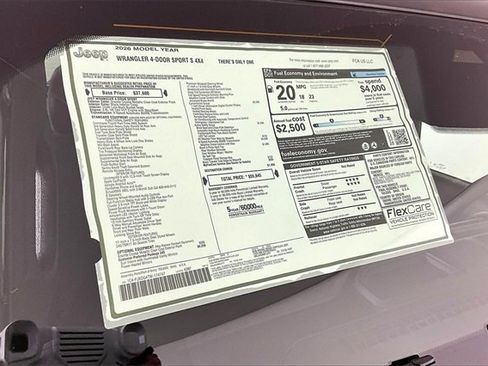 New 2026 Jeep Wrangler Sport S image 14
