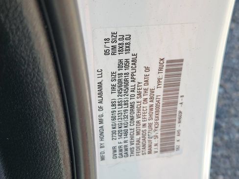 Used 2019 Honda Ridgeline RTL-T image 18