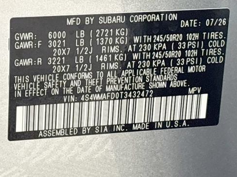 New 2026 Subaru Ascent Limited AWD/4WD image 34
