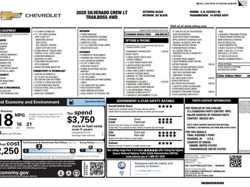 Used 2020 Chevrolet Silverado 1500 LT Trail Boss image 4