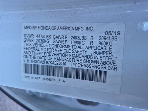 Certified 2019 Honda Accord Touring image 26
