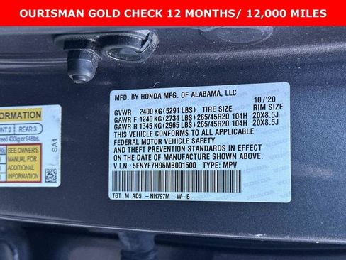 Used 2021 Honda Passport Touring image 31