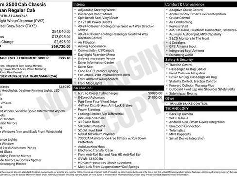 New 2026 RAM 3500 Tradesman AWD/4WD image 14