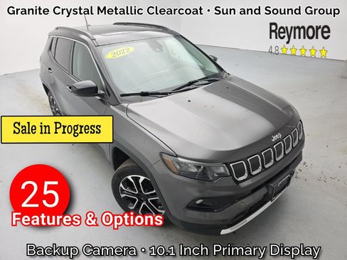 Used 2022 Jeep Compass Limited w/ Sun and Sound Group AWD/4WD image 1