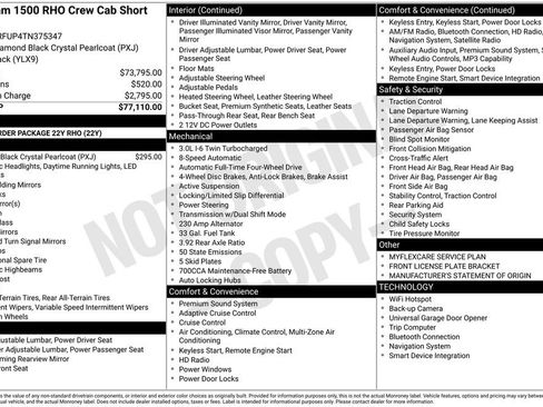 New 2026 RAM 1500 RHO AWD/4WD image 6