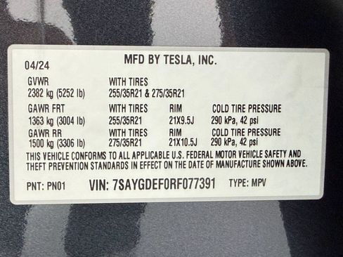 Used 2024 Tesla Model Y Performance AWD/4WD image 15