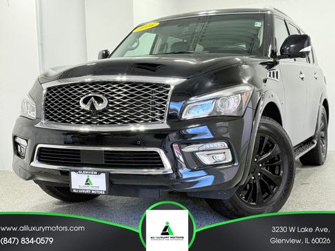 Used 2016 INFINITI QX80 Sport Utility 4D w/ Driver's Assistance Package image 1