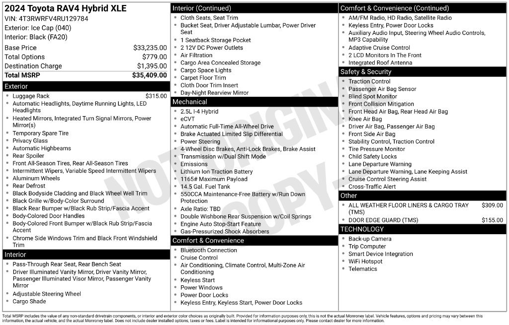 Used 2024 Toyota RAV4 XLE AWD/4WD image 3