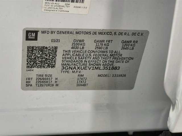 Used 2021 Chevrolet Equinox LT AWD/4WD image 27