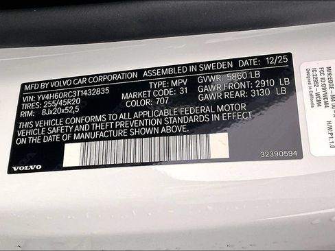 New 2026 Volvo XC60 T8 Plus w/ Protection Package Premier AWD/4WD image 26