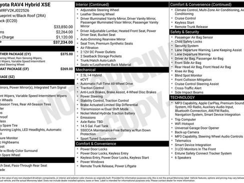 Used 2019 Toyota RAV4 XSE w/ XSE Weather Package AWD/4WD image 39