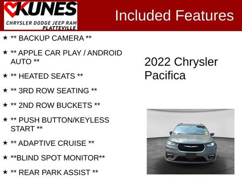 Used 2022 Chrysler Pacifica Touring-L FWD image 2