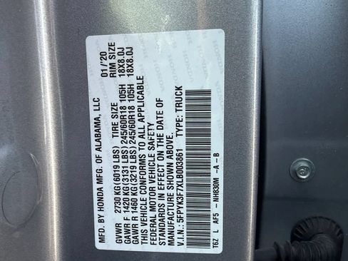 Used 2020 Honda Ridgeline RTL-E image 27