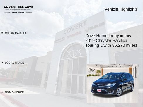 Used 2019 Chrysler Pacifica Touring-L w/ Advanced Safetytec Group FWD image 6