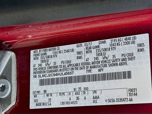 Used 2017 Lincoln MKC Select w/ Select Plus Package image 32