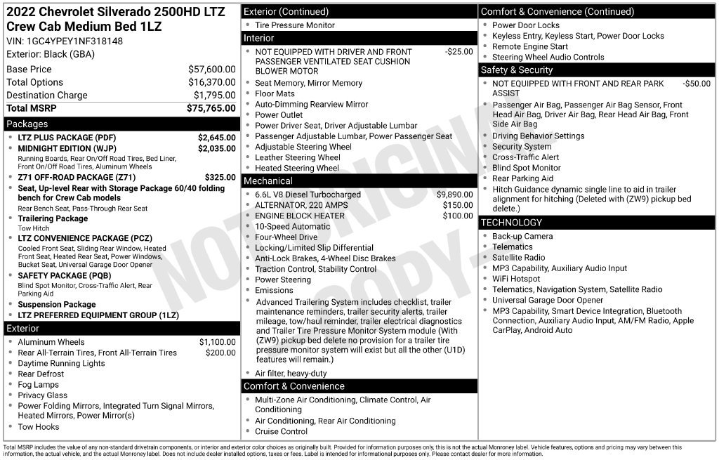 Certified 2022 Chevrolet Silverado 2500 LTZ w/ LTZ Plus Package AWD/4WD image 31