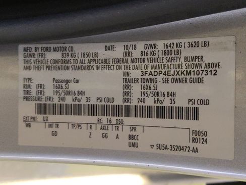 Used 2019 Ford Fiesta SE w/ Equipment Group 201A FWD image 33