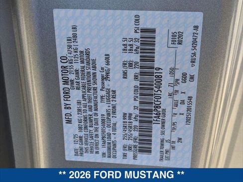 New 2026 Ford Mustang GT image 21