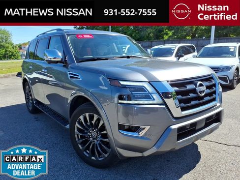 Certified 2024 Nissan Armada Platinum w/ Captain's Chairs Package AWD/4WD image 1
