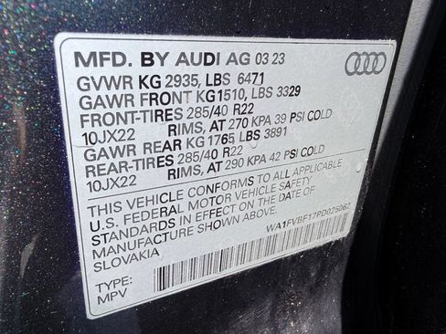 Used 2023 Audi Q8 Prestige w/ Prestige Package AWD/4WD image 37