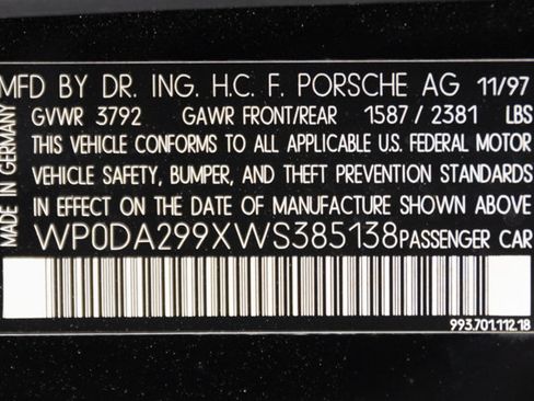 Used 1998 Porsche 911 Targa RWD image 93