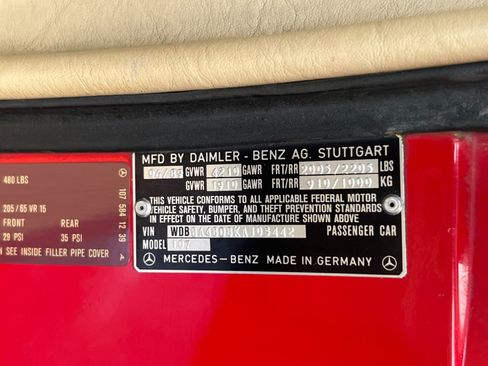 Used 1989 Mercedes-Benz 560 SL image 62
