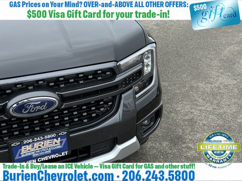 Used 2025 Ford Ranger XLT w/ Trailer Tow Package AWD/4WD image 42