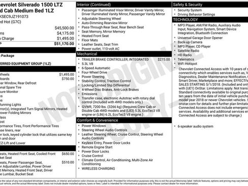 Used 2018 Chevrolet Silverado 1500 LTZ AWD/4WD image 11