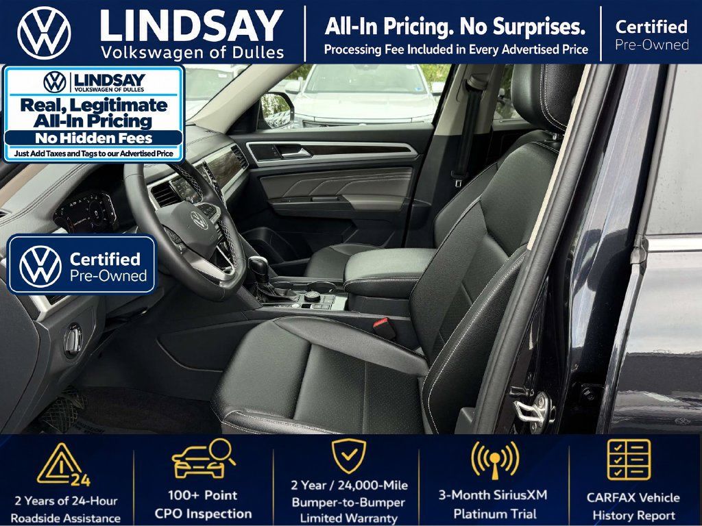 Certified 2023 Volkswagen Atlas SE w/ Panoramic Sunroof Package AWD/4WD image 12