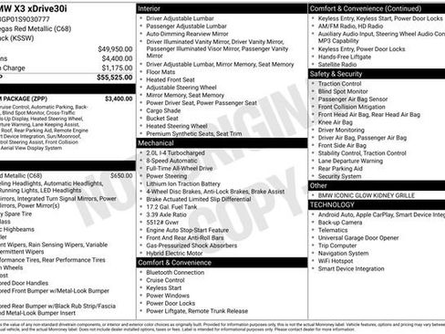 Certified 2025 BMW X3 xDrive30i w/ Premium Package image 39
