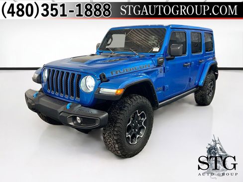 Used 2022 Jeep Wrangler Unlimited Rubicon 4xe w/ Cold Weather Group AWD/4WD image 1