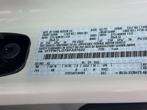 Used 2025 Ford F150 Platinum w/ Equipment Group 702A High image 38