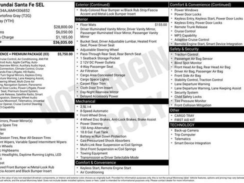 Used 2021 Hyundai Santa Fe SEL w/ Convenience + Premium Package FWD image 4