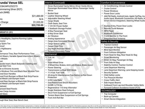 Used 2023 Hyundai Venue SEL FWD image 41