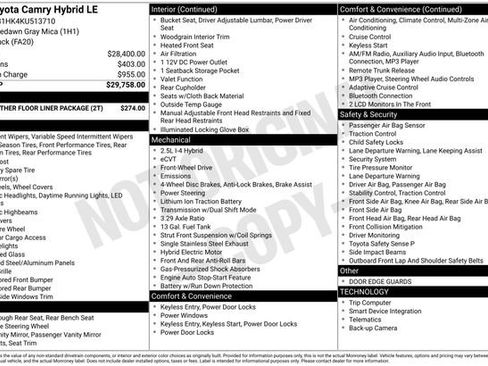 Used 2019 Toyota Camry LE image 30
