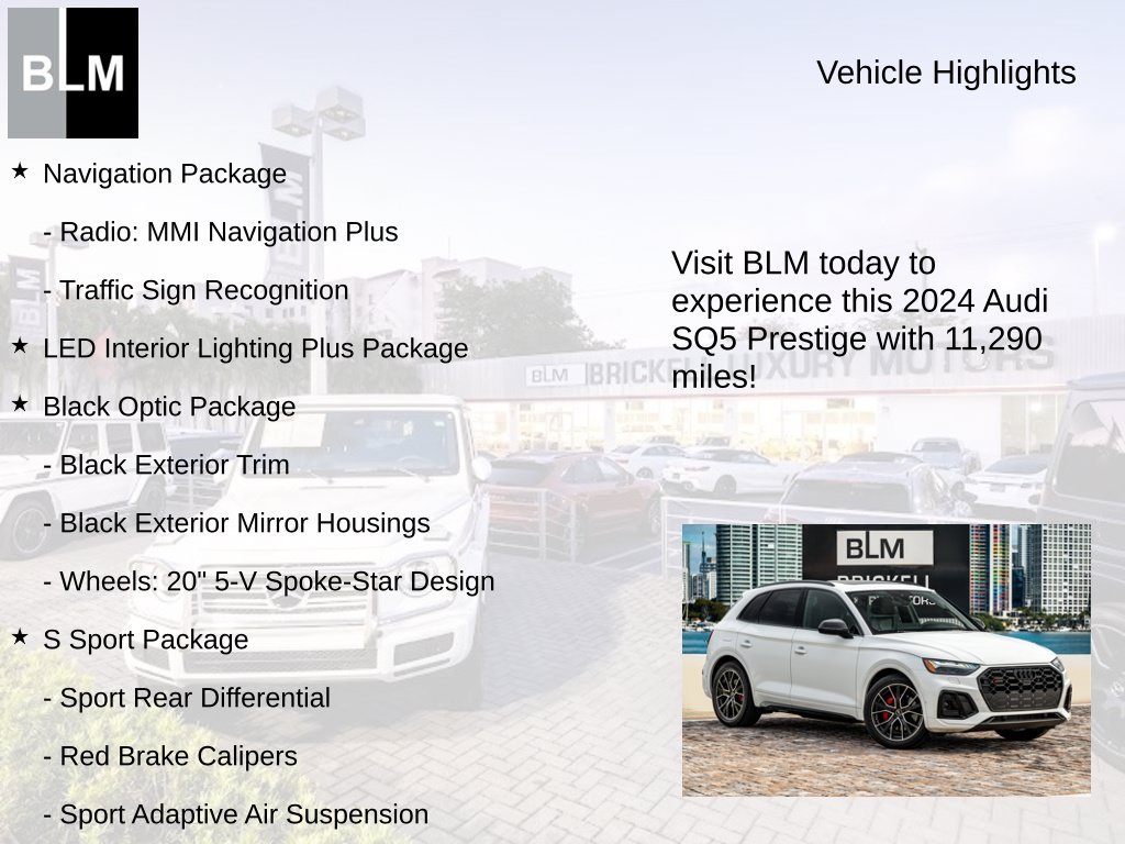 Used 2024 Audi SQ5 Prestige AWD/4WD image 5