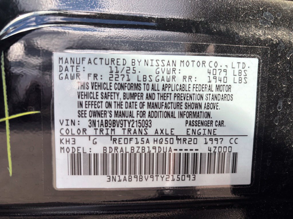 Certified 2026 Nissan Sentra S w/ Floor Mat Package FWD image 9
