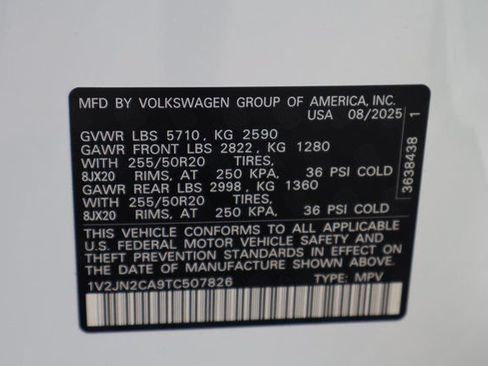 Certified 2026 Volkswagen Atlas SE FWD image 26