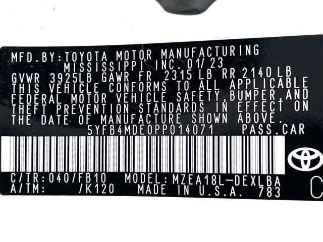 Used 2023 Toyota Corolla LE w/ LE Convenience Package FWD image 22