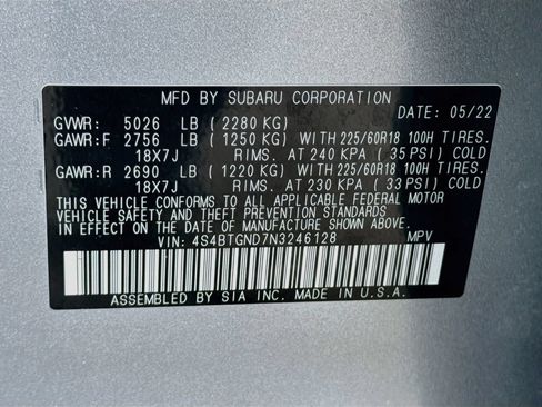Certified 2022 Subaru Outback Limited XT AWD/4WD image 32