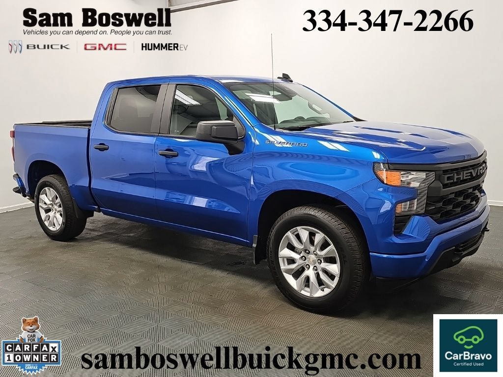 Certified 2024 Chevrolet Silverado 1500 Custom RWD image 1