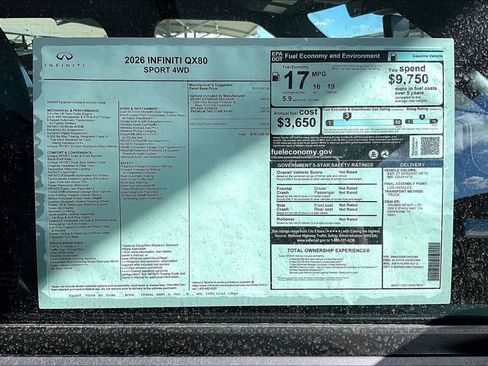 New 2026 INFINITI QX80 SPORT w/ Sport Exterior Package image 24